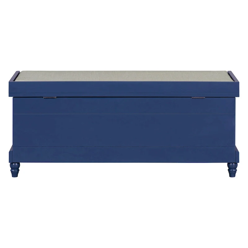 Classic Fluted Shoe Bench with Cushion & 3 Drawers