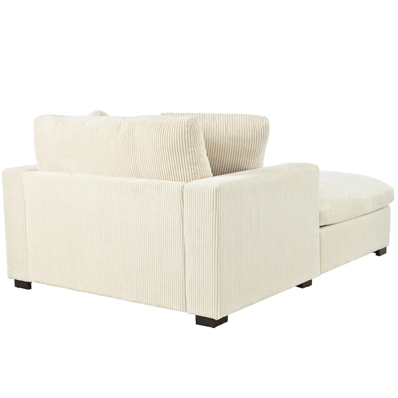 Beige 53.5 Chaise Lounge Chair