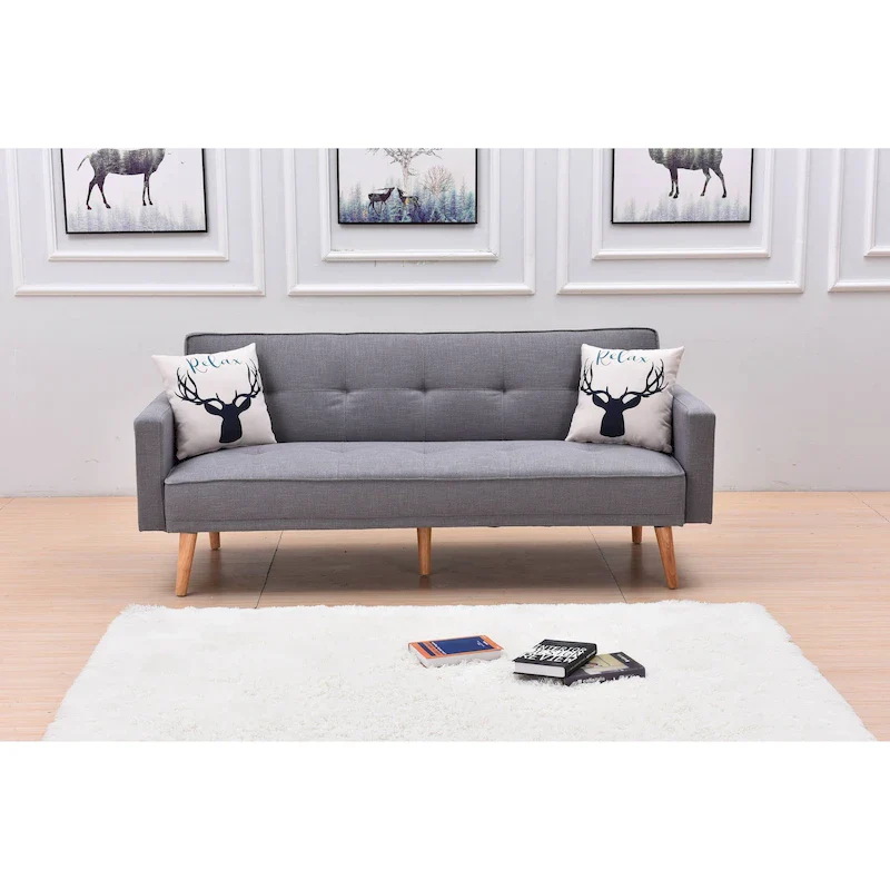 Modern Adjustable 3-position Sleeper Sofa Futon