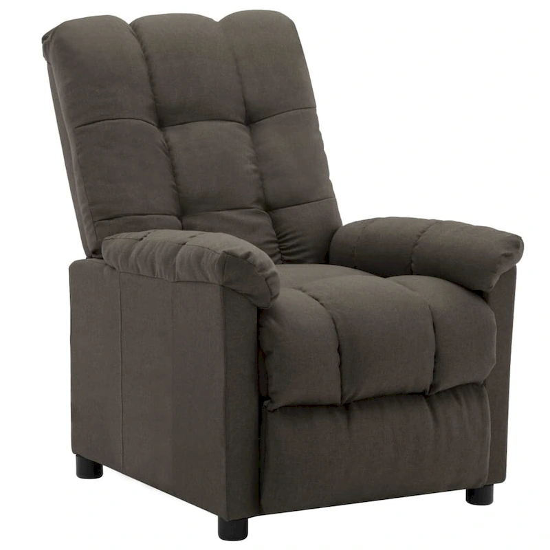 vidaXL Recliner Taupe Fabric - 29.1 x 38.9 x 40.1