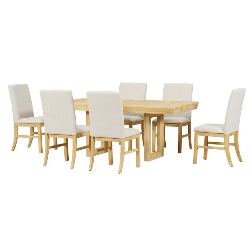 7-Piece Extendable Dining Table Set