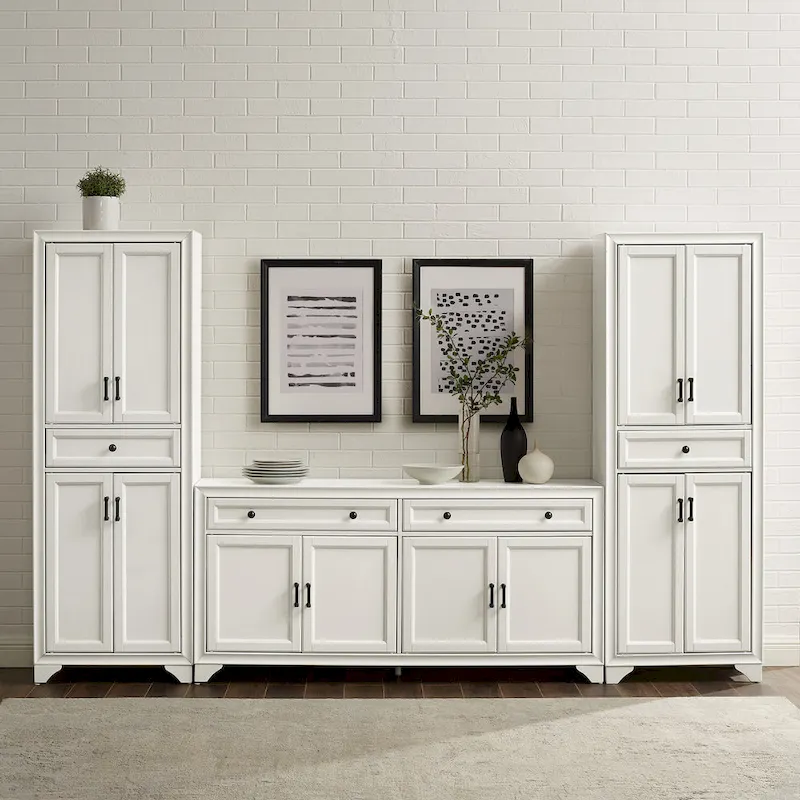 Crosley Tara 3Pc Sideboard And Pantry Set - 15x108.5x67.75
