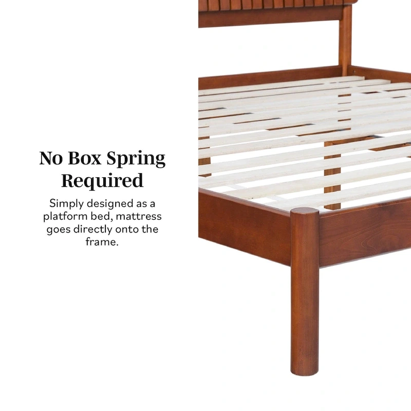 Middlebrook Designs Slatted Headboard Modern King Bed