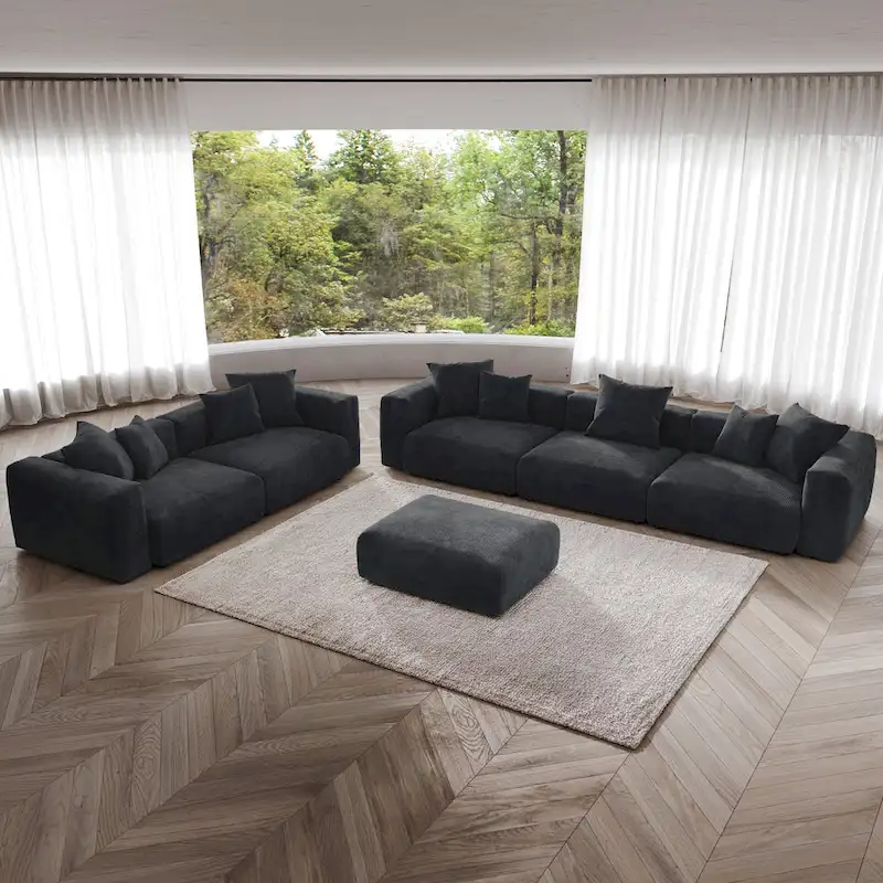 3PCS Modern Couch Set Living Room Furniture Set