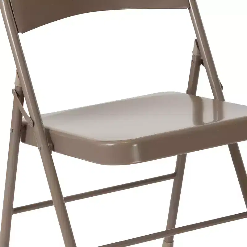 Flash Furniture 4 Pack HERCULES Series Double Braced Metal Folding Chair