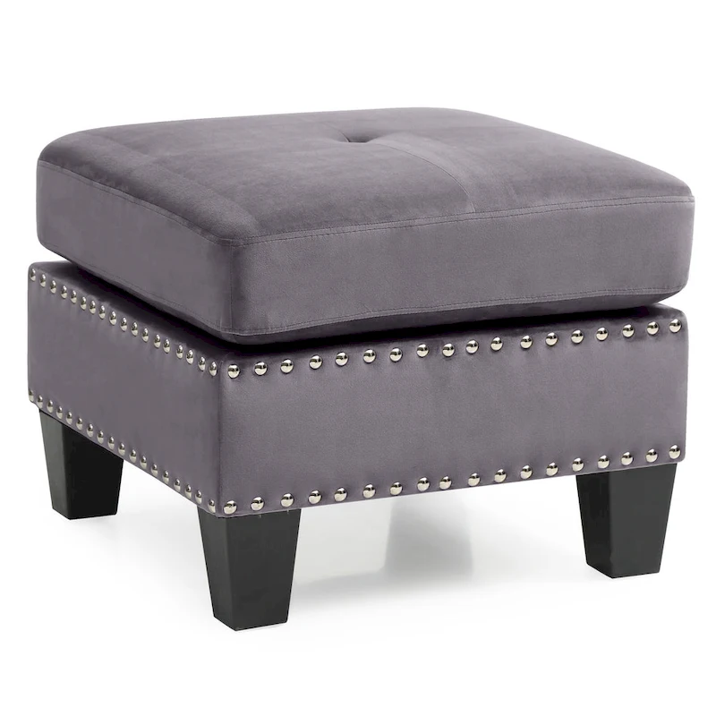 Copper Grove Meharrize Tufted Velvet Ottoman