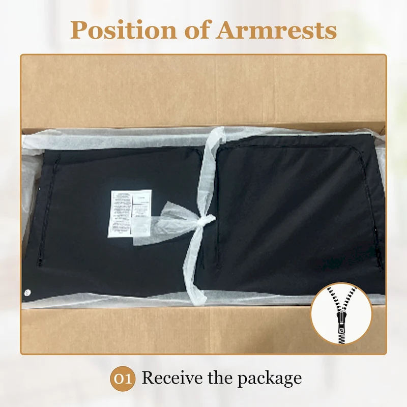 HUIMO Fabric Arm Chair and Loveseat Set