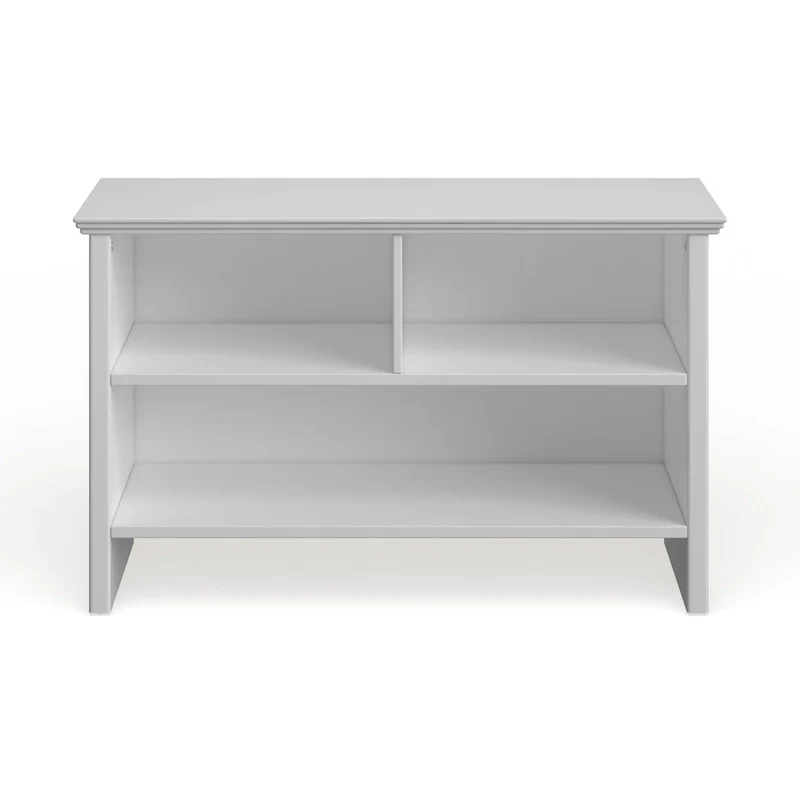 Porch & Den Candace White Wood Shoe Bench