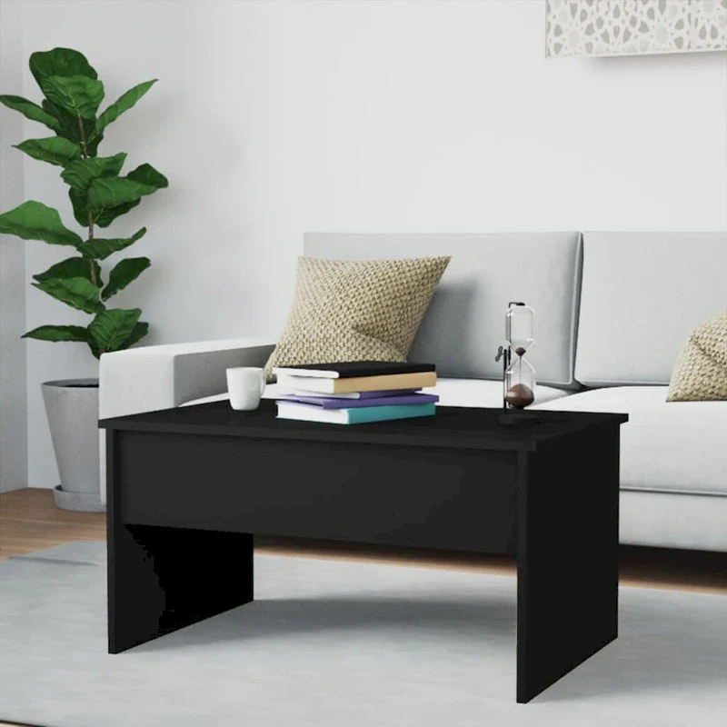 vidaXL Coffee Table Lift Top End Table Accent Side Sofa Table Engineered Wood - 31.5 x 19.9 x 16.3