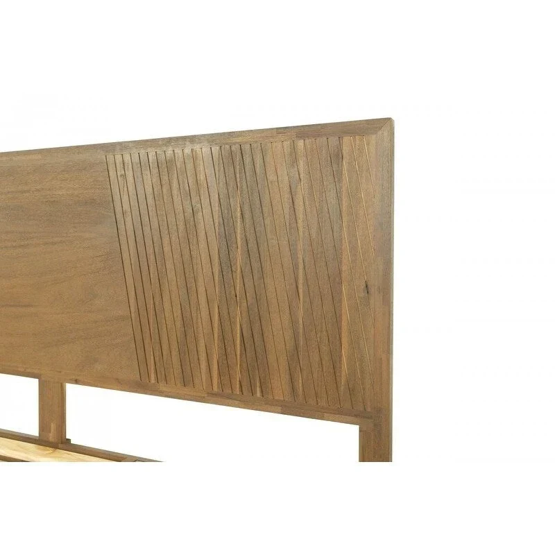 Natural Wood Queen Bed Frame