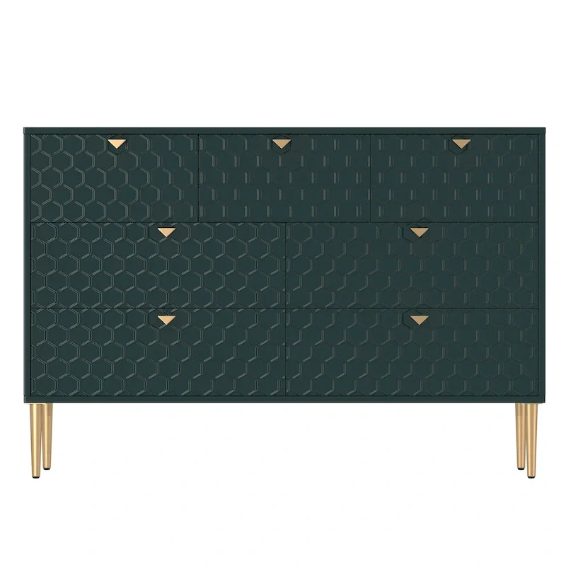 Morden Wood Furniture 7 Drawer Dresser Chest