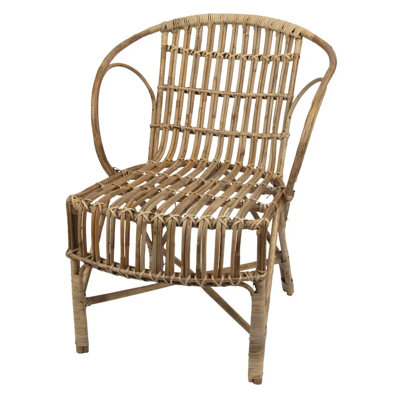 Pure Bamboo Chair with Rounded Back