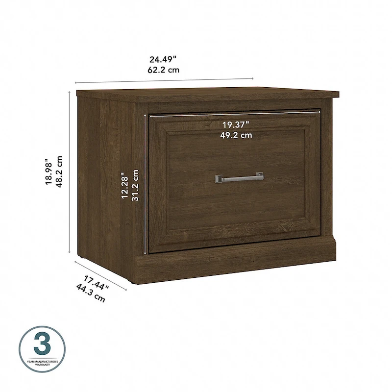 Woodland 24W Small Shoe Bench with Drawer by Bush Furniture