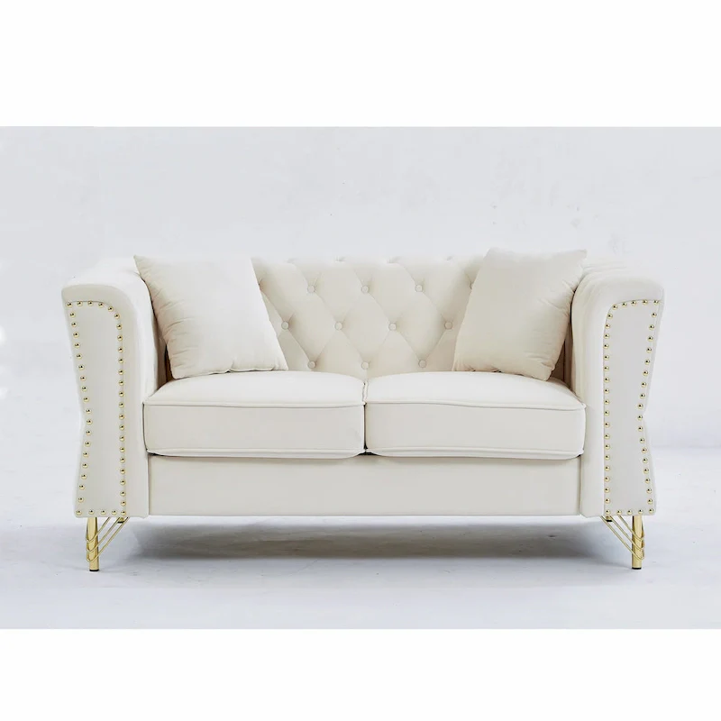 60.2 Chesterfield Velvet Sofa
