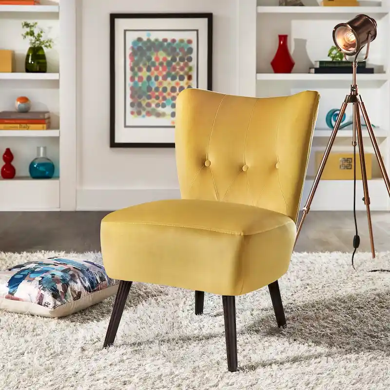 Imani 22.5 Wide Tufted Accent Chair by iNSPIRE Q Bold