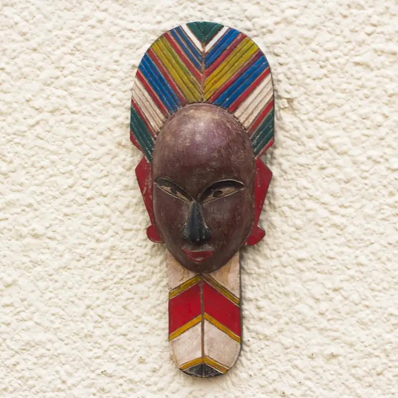 Novica Handmade Obaa Sima African Wood Mask