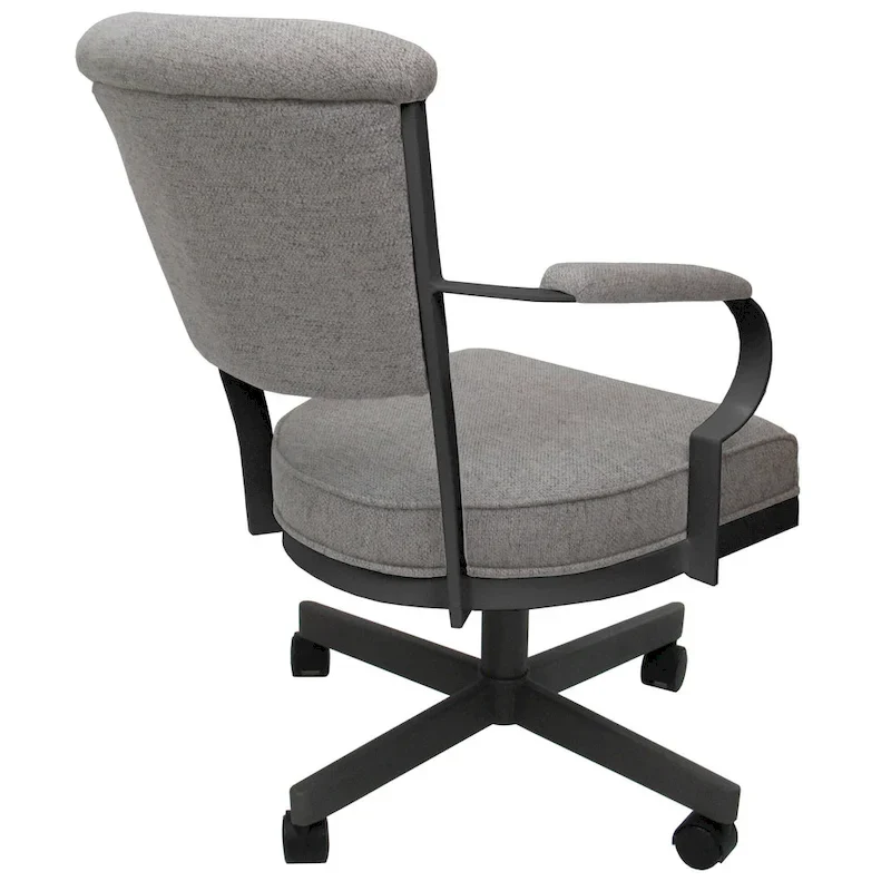 Miami Swivel Metal Caster Chair on Reading Base - 18 High Seat