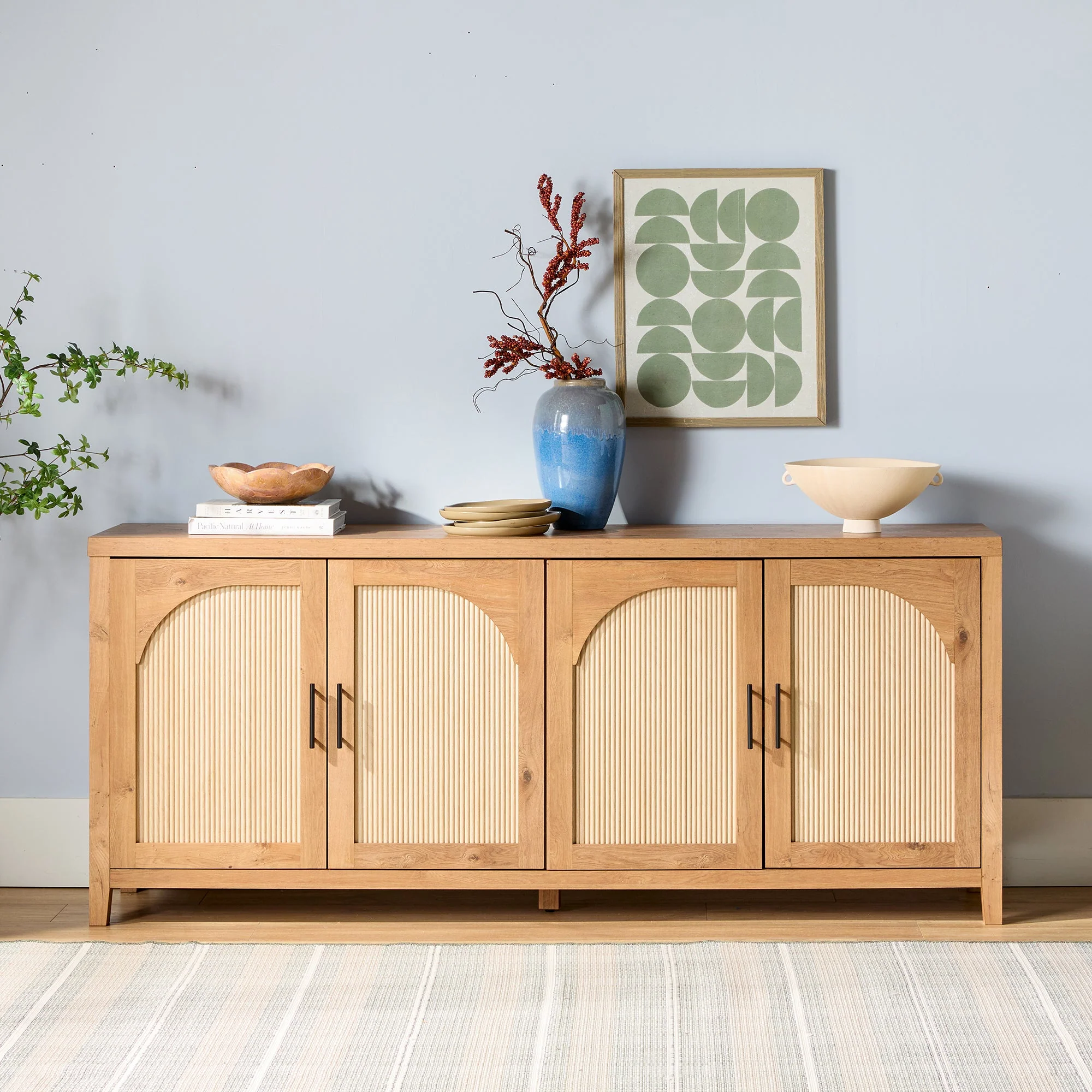 Sasha Modern Reeded Sideboard / TV Stand
