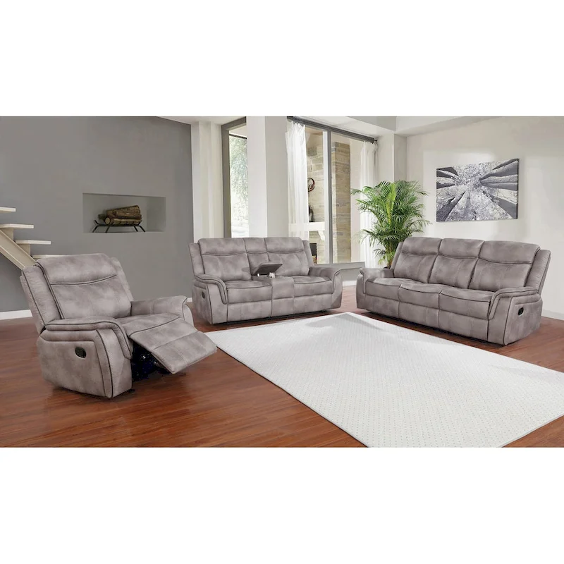 Valhalla 3-Piece Tufted Reclining Living Room Set