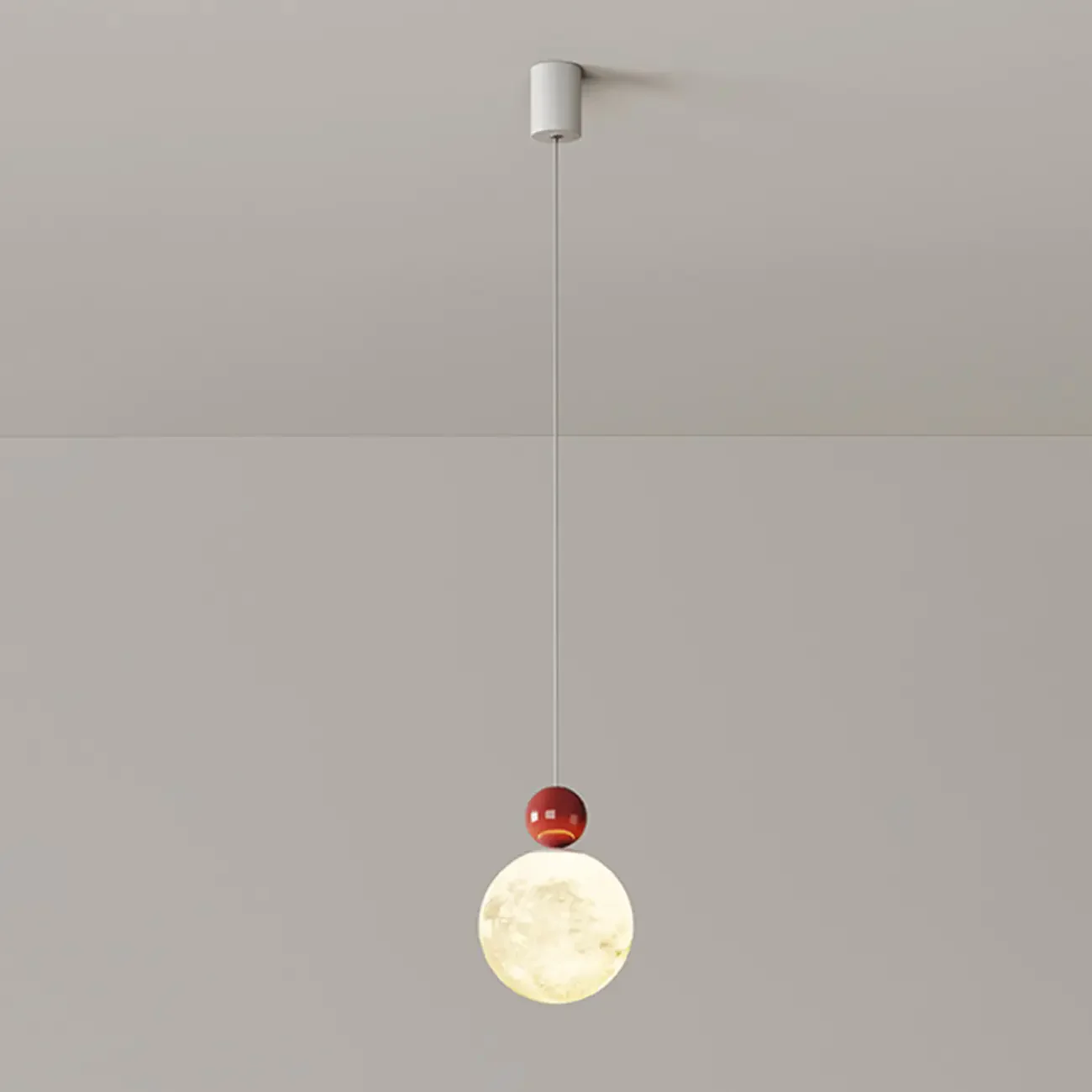 Designer Moon Round Cluster Pendant Light with Beaded Detail for Home Decor