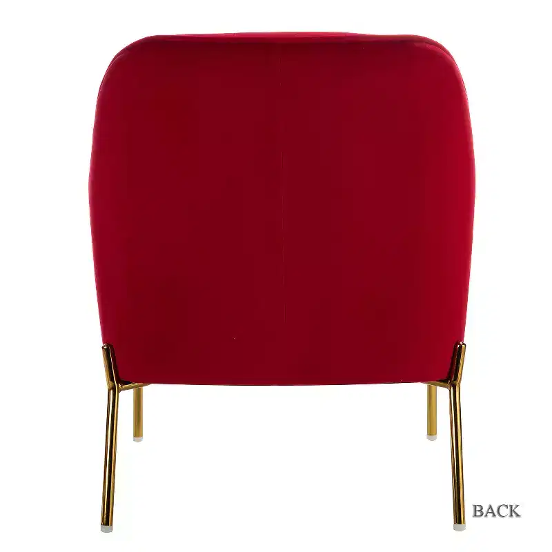 Odo Velvet Accent Comfy Living Room Arm Chair Upholstered Padded Seat Set of 2 | Karat Home