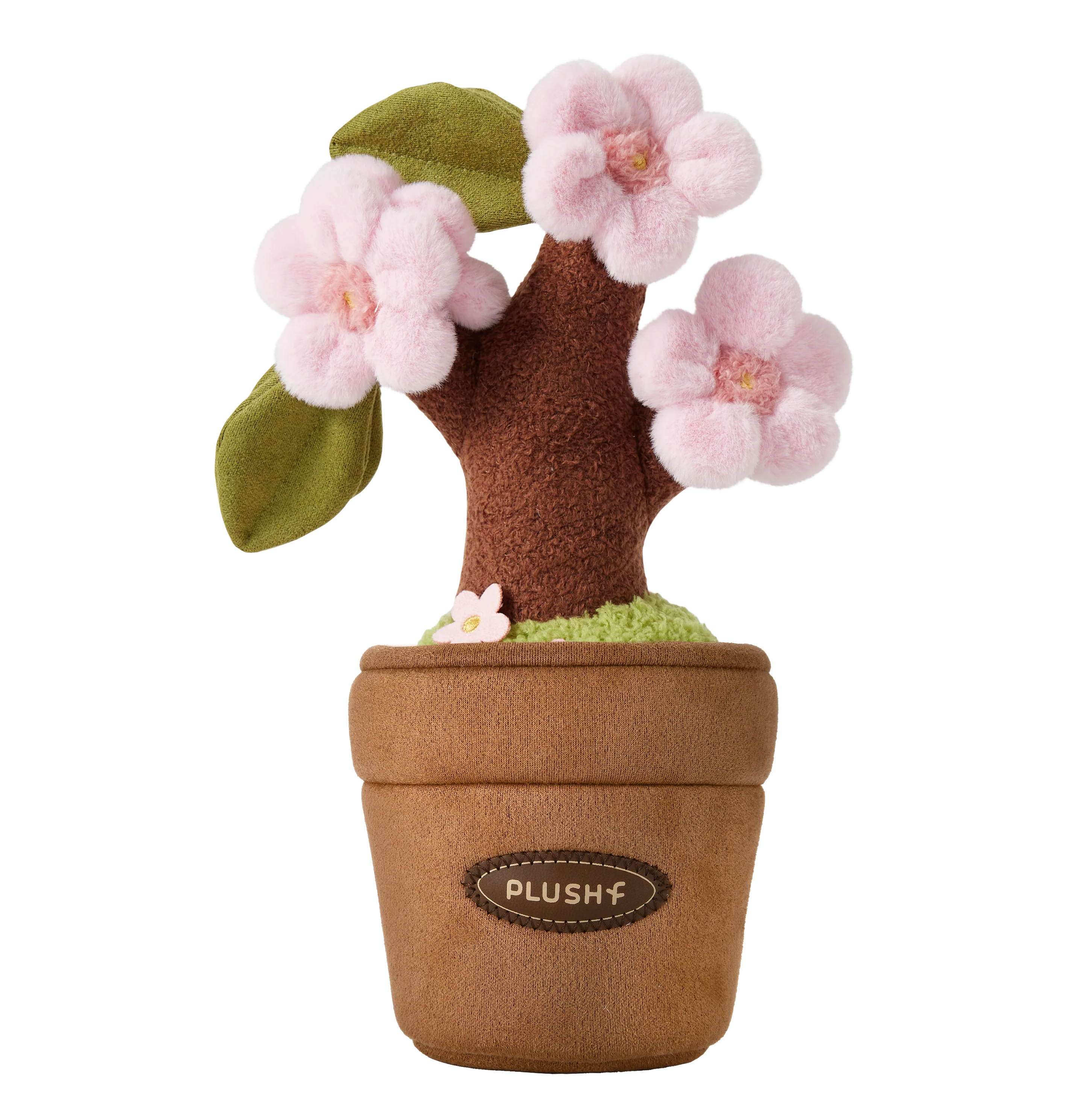 PlushWoods Peach Tree Plant Plush With Pot 25cm