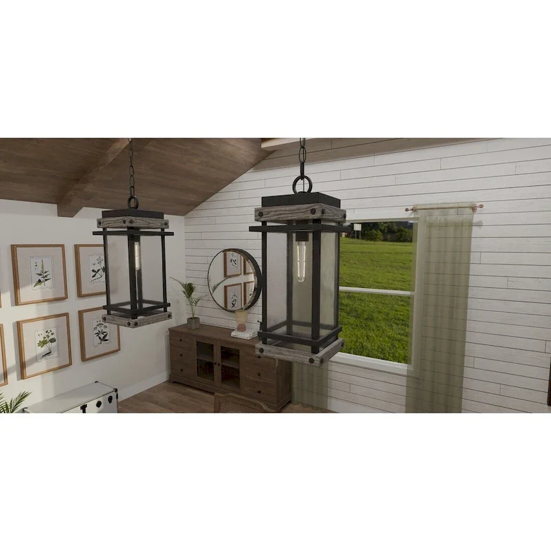 Strader 1-Light Matte Black Mini Pendant Light