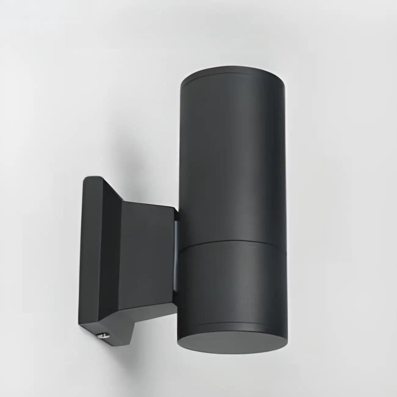 Modern Metal Black Cylinder Up Down Outdoor Wall Sconce