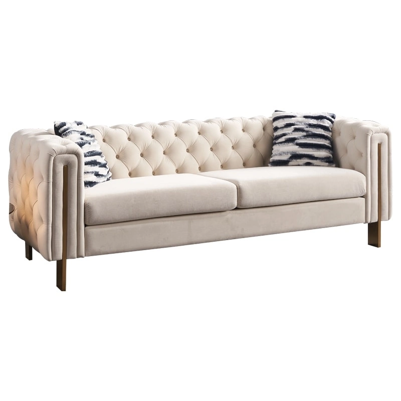 Modern Tufted Velvet Living Room Sofa