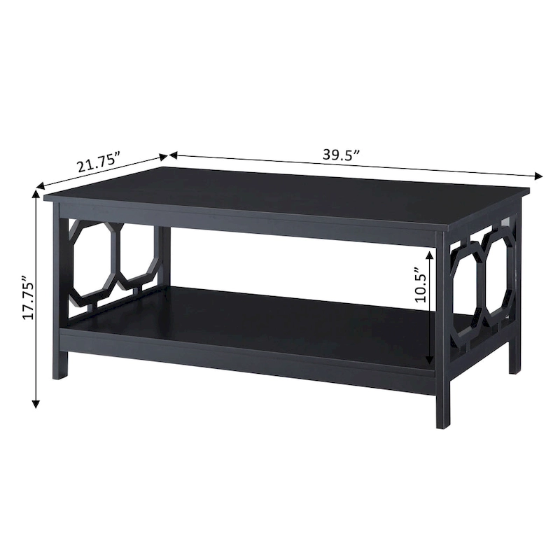Convenience Concepts Omega Coffee Table with Shelf