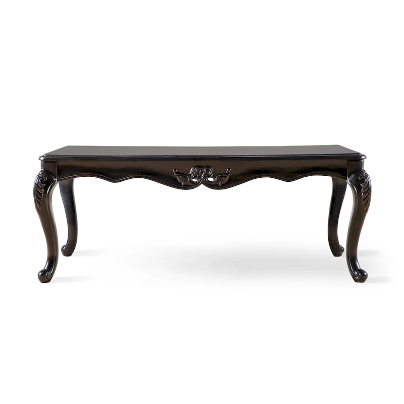 Furniture of America Clarissa Traditional Solid Wood Coffee Table with Carved Legs