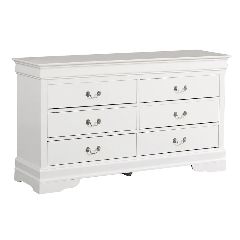 Louis Phillipe 6-Drawer Double Dresser