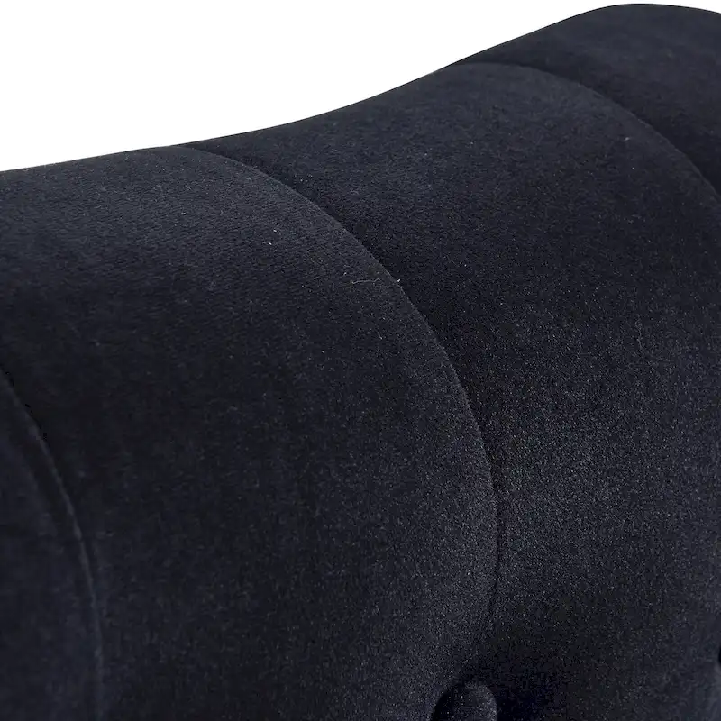 Button Tufted Velvet Chaise Lounge Chair