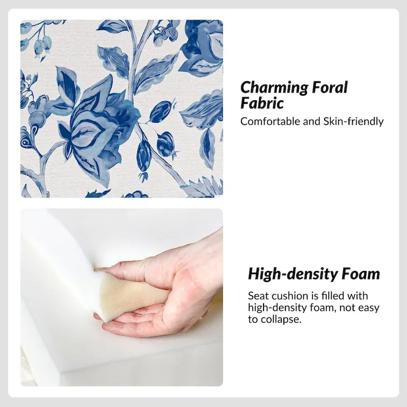 Falk Transitional Upholstered Slipper Chair with Slipcover and Solid Wood Legs Set of 2 by HULALA HOME