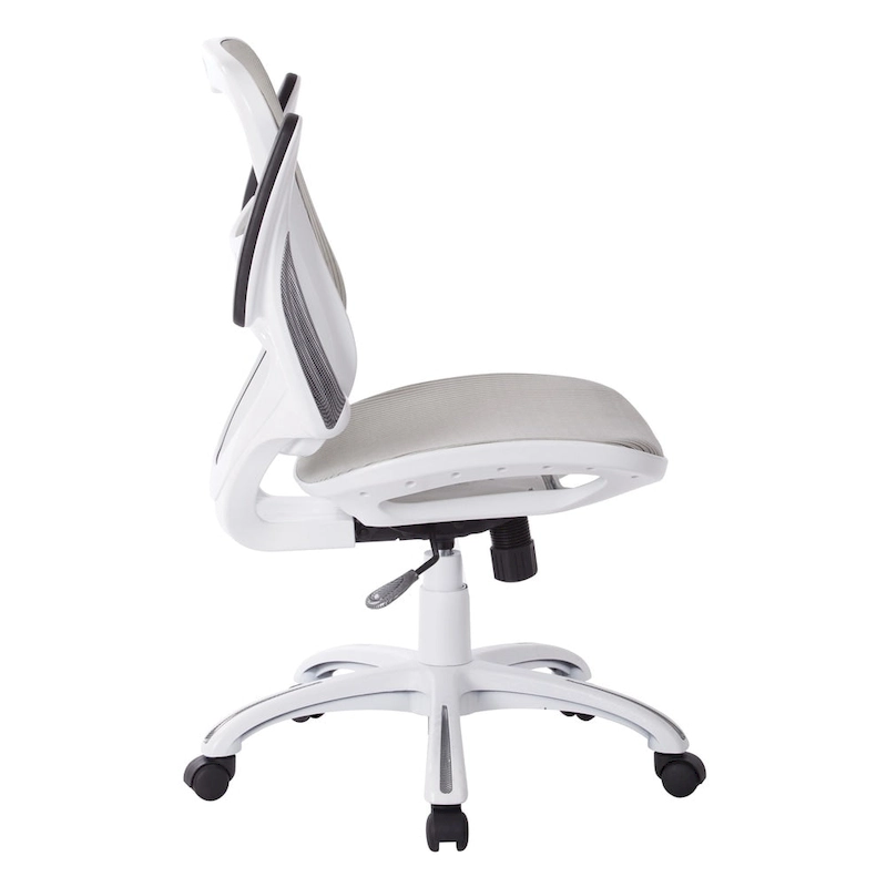 Riley Office Chair with White Mesh Seat and Back