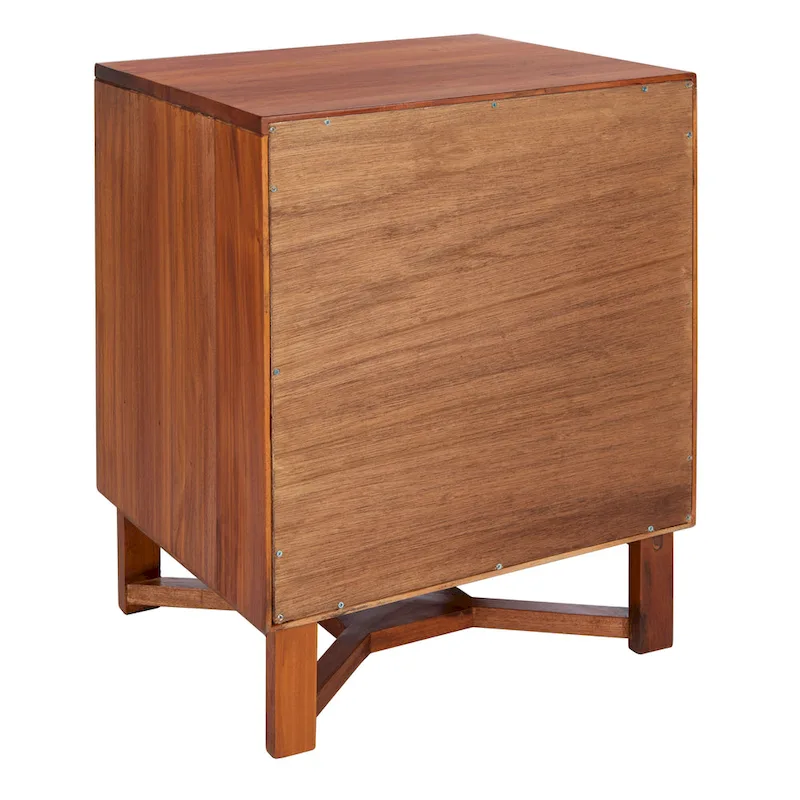 SAFAVIEH Dayana 2-Drawer Rattan Accent Table Nightstand