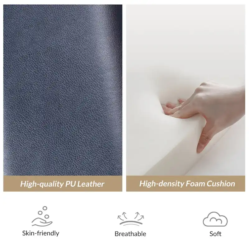 Patrick Mid-century Vegan Leather Solid Wood Recliner by HULALA HOME