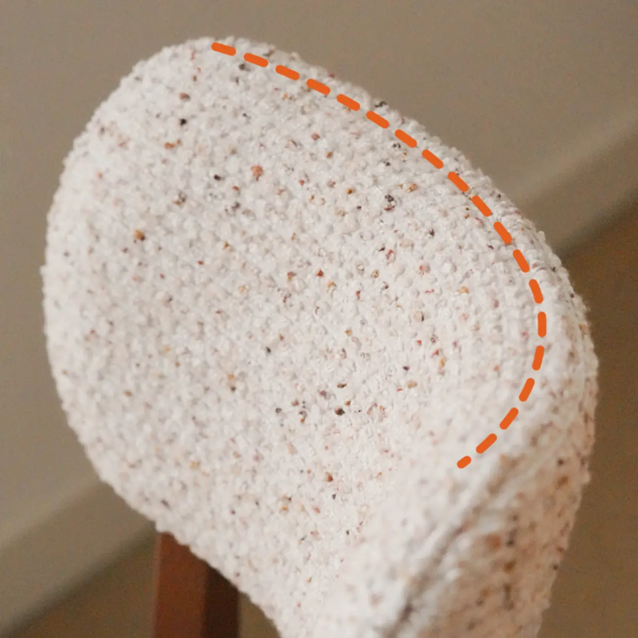 Modern Upholstered Low Back Wooden Dining Chair