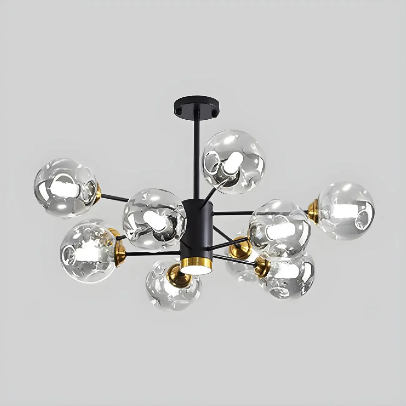 Modern LED Glass Crystal Sputnik Chandelier
