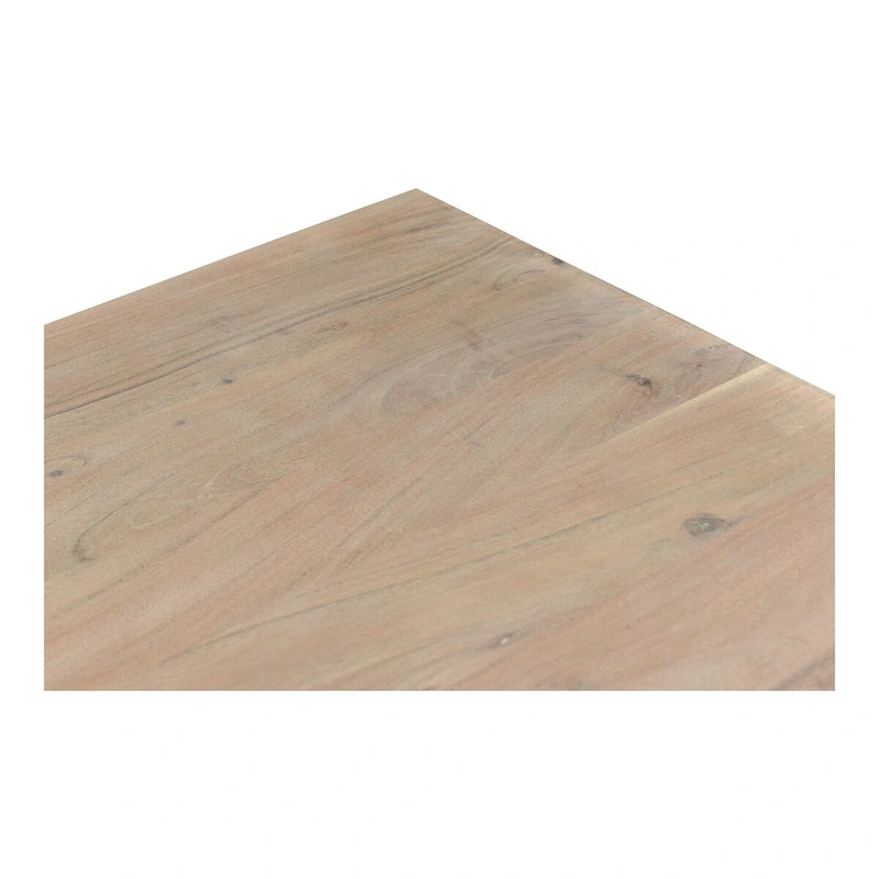 Aurelle Home Tina Modern Solid Acacia Wood Dining Table