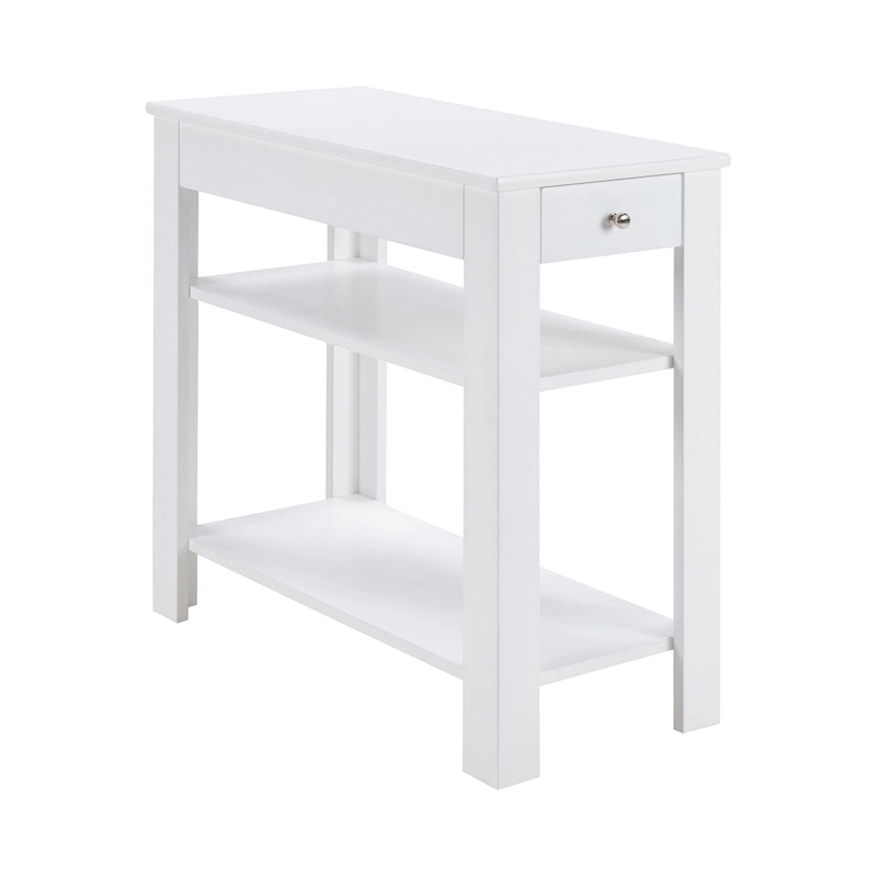Convenience Concepts Designs2Go 1 Drawer Baja Chairside End Table with Shelves