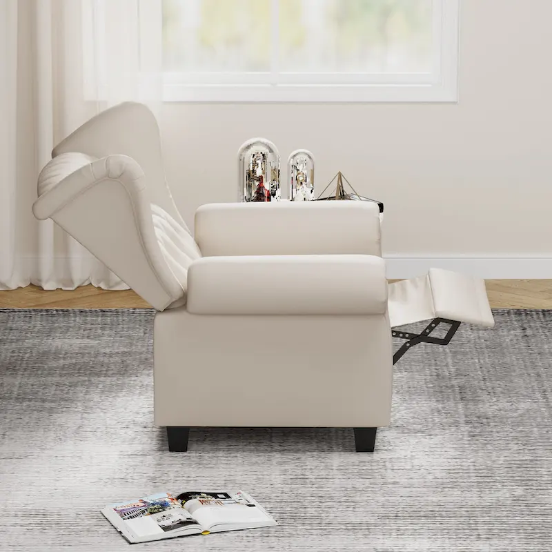 Modern Tufted Push Back Tufted Recliner Armchair