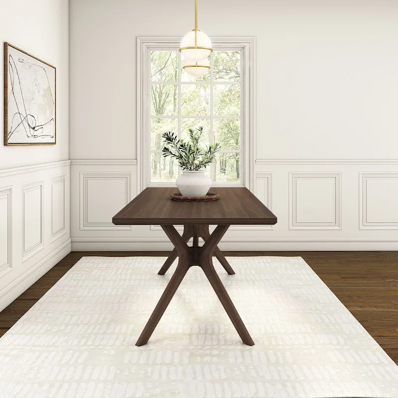 Cross Leg Rectangular Dining Table 72