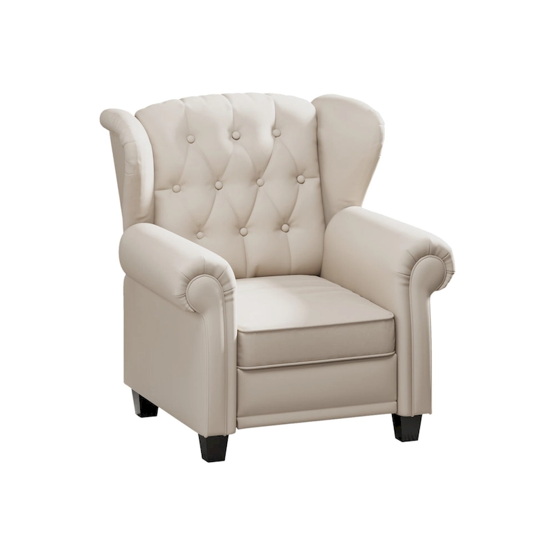 Modern Tufted Push Back Tufted Recliner Armchair