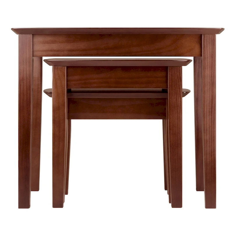Bradley 3-Pc Nesting Table Set, Walnut - 26.8 x 18.7 x 21.9