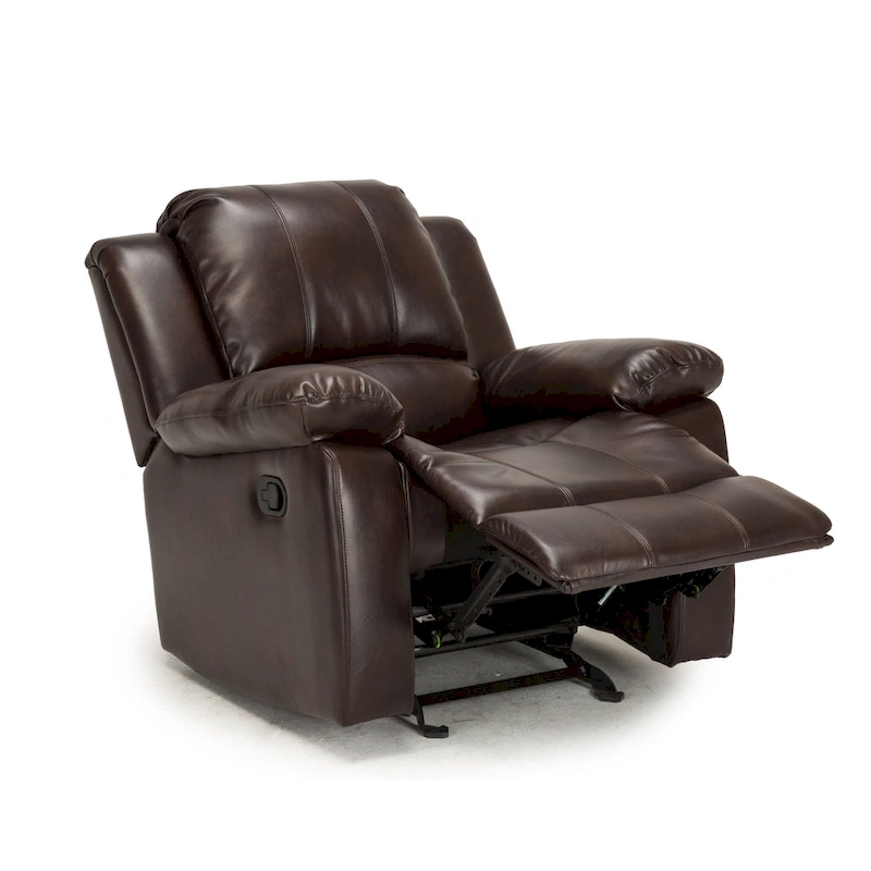 Charleston Leather Gel Glider Rocker Recliner by Greyson Living