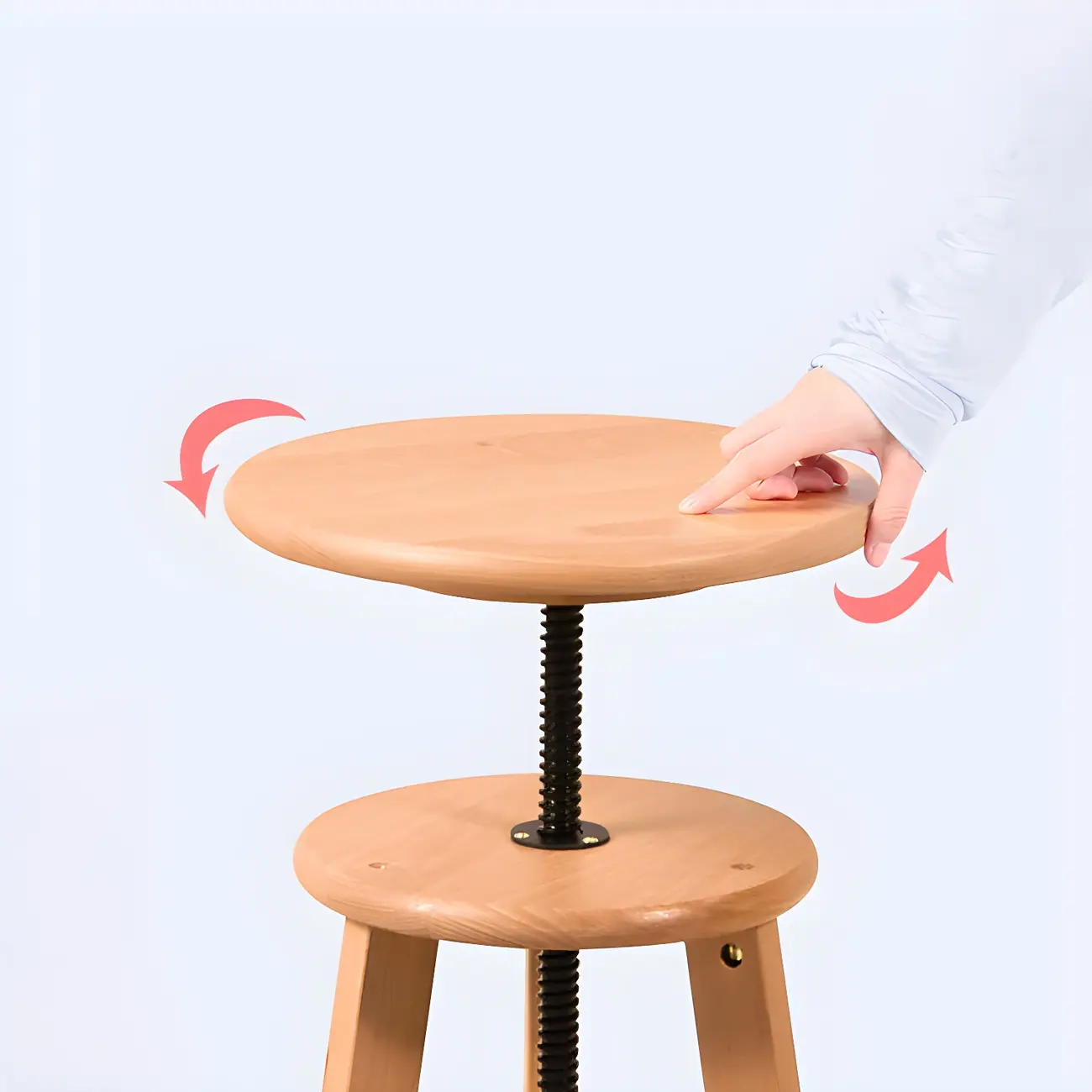 Counter Swivel Wood Modern Bar Stools