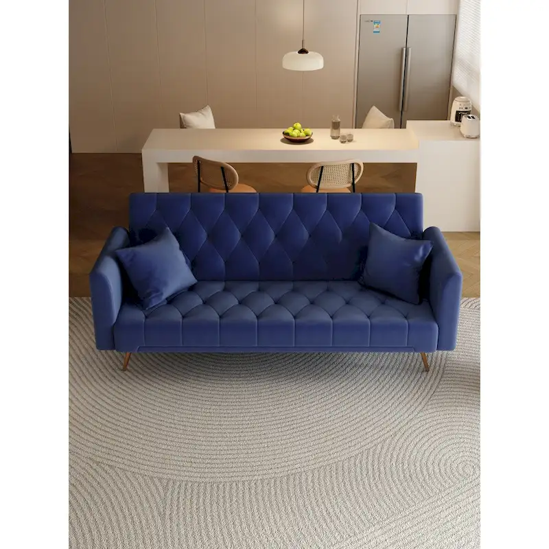 71 Convertible Double Folding Living Room Sofa Bed