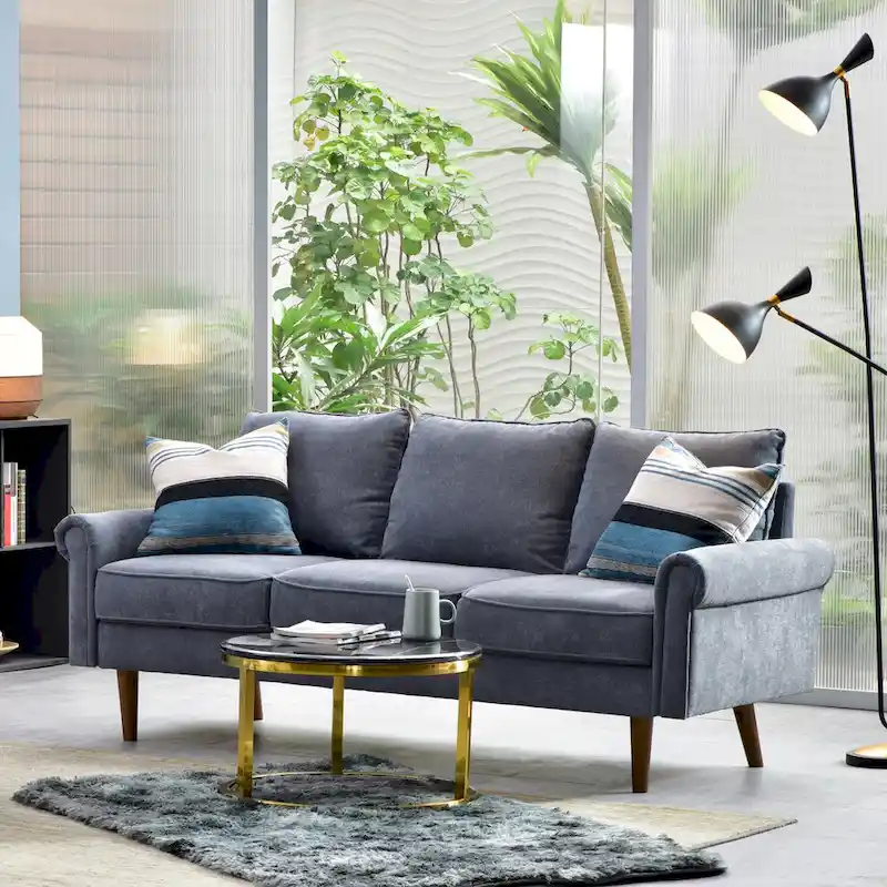 OVIOS Upholstered Mid-century Sofa