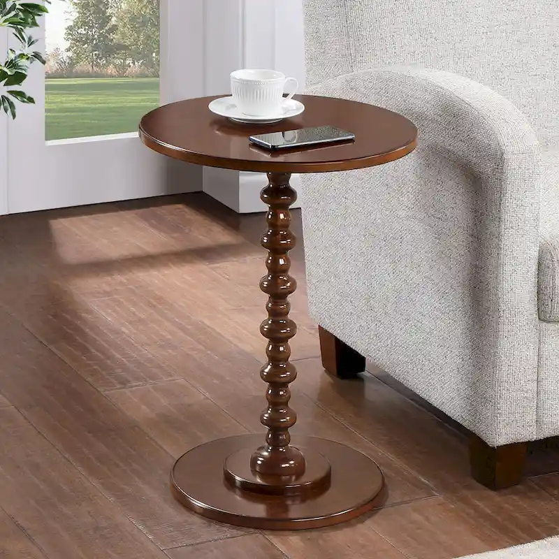 Convenience Concepts Palm Beach Round Spindle Table
